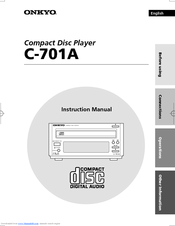 Onkyo C-701A Instruction Manual
