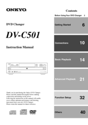 Onkyo DV-C501 Instruction Manual