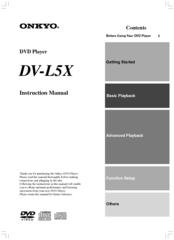 Onkyo DV-L5X Instruction Manual