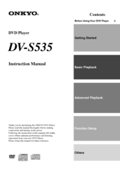Onkyo DV-S535 Instruction Manual