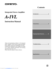 Onkyo A-1VL Instruction Manual