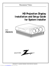 Zenith Presentation Series Installation And Setup Manual