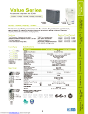 OPTI-UPS VS575C Specification Sheet