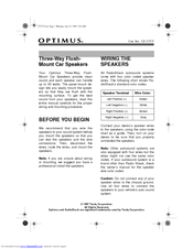 Optimus 12-1717 Owner's Manual