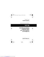 Optimus SCP-88 Owner's Manual