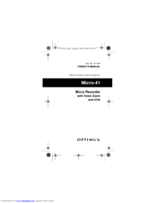 Optimus Micro-41 Owner's Manual
