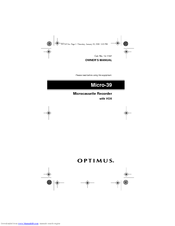 Optimus 14-1167 Owner's Manual