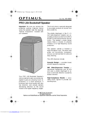 Optimus OPTIMUS PRO LX8 User Manual