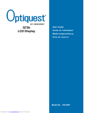 Optiquest Q72b VS12087 Bedienungsanleitung