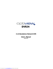 Optiview DVRJ4 User Manual