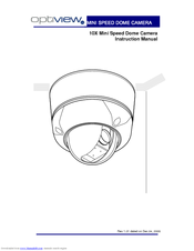 Optiview Mini Speed Dome Camera Instruction Manual