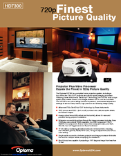 Optoma HD7300 Specifications