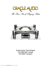 Oracle CD 2500 MK II Owner's Manual