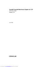 Oracle Oracle Tuxedo User Manual