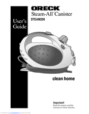 Oreck Steam-All Canister STEAM200 User Manual