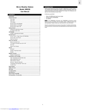 Oregon Scientific Mirror Weather Station MR238 User Manual