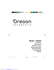Oregon Scientific OS200 User Manual