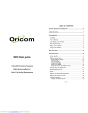 Oricom DECT MI40 User Manual