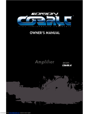 Orion Cobalt C0600.4 Owner's Manual