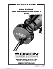 Orion StarShoot Deep Space Monochrome Imager II Instruction Manual