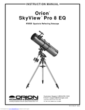 Orion SkyView Pro 8 EQ Instruction Manual