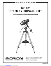 Orion StarMax 102mm EQ Instruction Manual