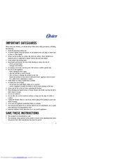 Oster IN2ITIVETM 6710 User Manual