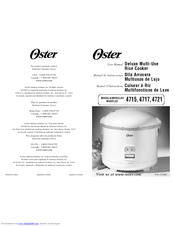 Oster 4715 User Manual