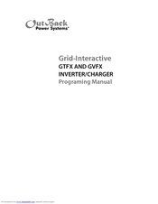 Outback Power Systems GRID-INTERACTIVE GVFX Programing Manual
