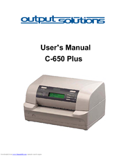 Output Solutions 650 User Manual