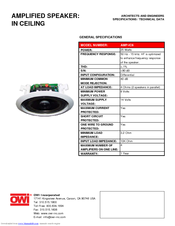 OWI AMP-IC6 Specification Sheet