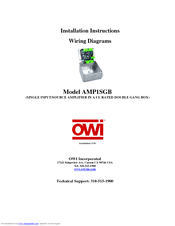 OWI AMP1SGB Installation Instructions