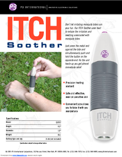P3 International ITCH Soother Q1052 Specifications