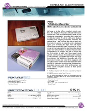 P3 International P5090 Specification Sheet