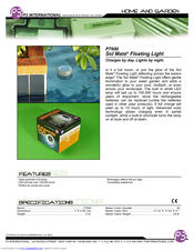 P3 International Sol Mate P7600 Specifications