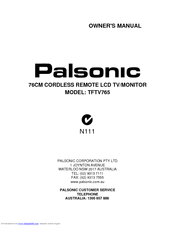 Palsonic TFTV765 Owner's Manual
