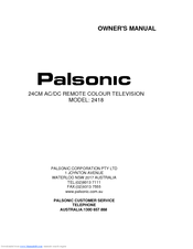 Palsonic 2418 Owner's Manual