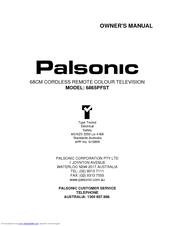 Palsonic MODEL 6865PFST 1 Owner's Manual