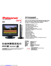 Palsonic TFTV3839DT Specification Sheet