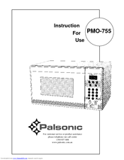 Palsonic PMO-755 Instructions For Use Manual