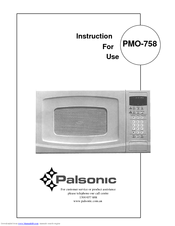 Palsonic PMO-758 Instructions For Use Manual