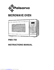 Palsonic PMO-750 Instruction Manual