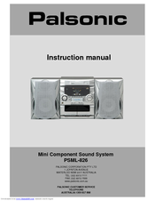 Palsonic PMSL-826 Instruction Manual