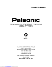 Palsonic TFTV385YM Owner's Manual