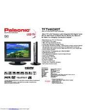 Palsonic TFTV4839DT Specification Sheet