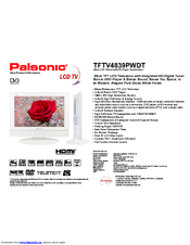 Palsonic TFTV4839PWDT Specifications