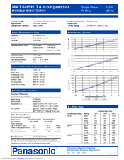 Panasonic S43C77JAU6 Specification Sheet