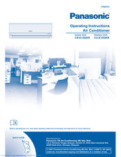 Panasonic CS-E15GKR Operating Instructions Manual