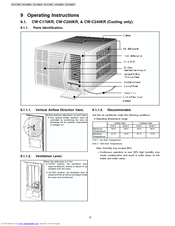 Panasonic CW-C240KR Operating Instructions Manual