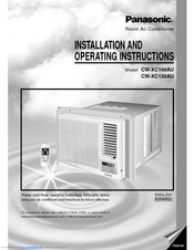 Panasonic CW-XC120AU Install And Operation Instructions